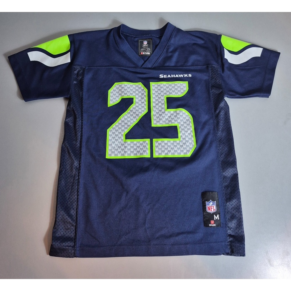 Seattle Seahawks NFL Team Apparel Youth Large Jersey #25